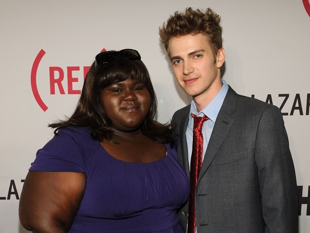 Actors Gabourey Sidibe and Hayden Christensen attended the premiere of HBO's 