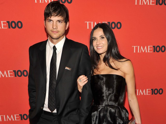 Actors Ashton Kutcher and Demi Moore attended Time's 100 Most Influential People gala on Tuesday, where Kutcher was recognized for his tremendous Twitter following.