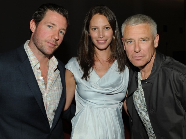 Actor Ed Burns and wife/actress Christy Turlington were joined by a significantly less beautiful attendee at the HBO Premiere of 