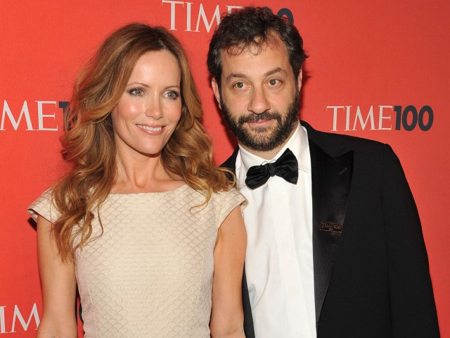 Filmmaker Judd Apatow, seen here with wife/actress Leslie Mann, did not make Time's 100 Most Influential list, despite his popularization of the term 