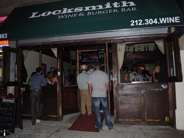The crowd at Locksmith Thursday night was a mix of basketball and art fans.