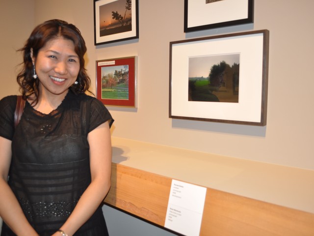 Norie Morimoto, 36, is a graphic designer for the museum. This was the first exhibition of her work.