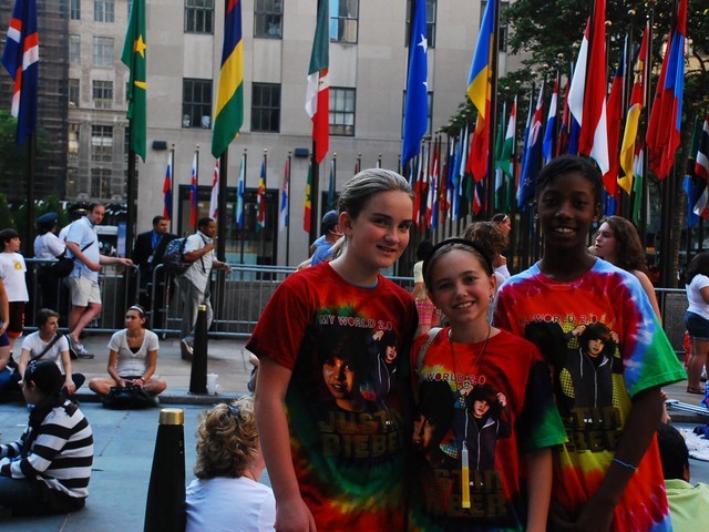 Tashauna Braddon, 8 with Grace Mastrangelo, and Anna Cressey, both 10.
