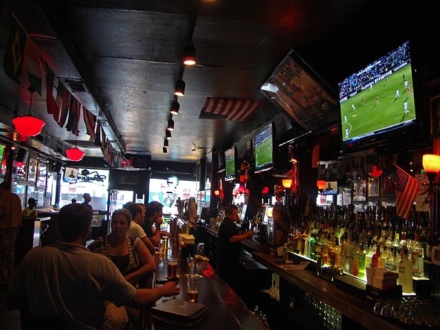 Soccer fans watch some pre-World Cup matches at Nevada Smith's in the East Village on Friday, June 4, 2010.