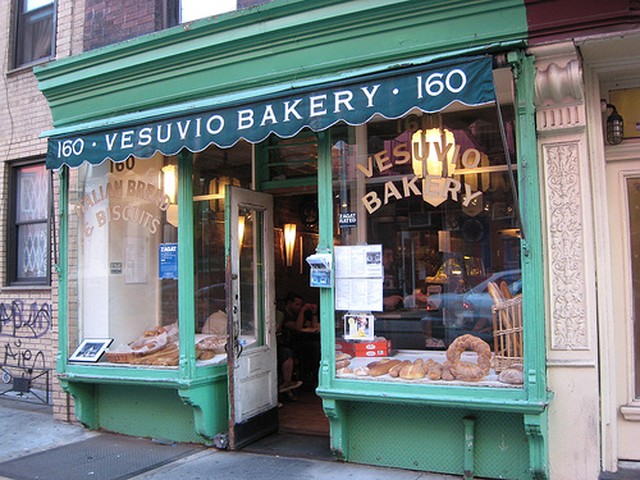 The real Vesuvio Bakery in SoHo.