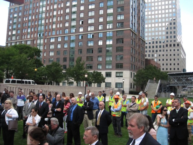 City and state officials, along with the workers who built the $9.4 million park, gathered for the official opening Thursday.