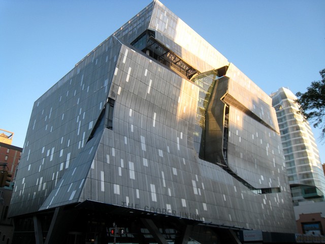 The Cooper Union's new academic building in the East Village.