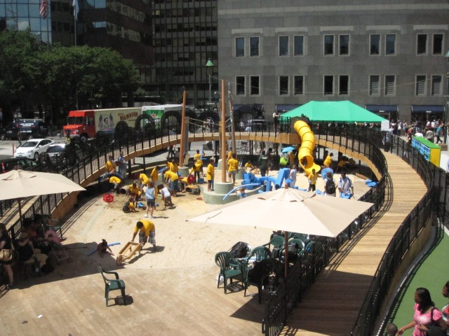 View from the crow's nest, looking north.