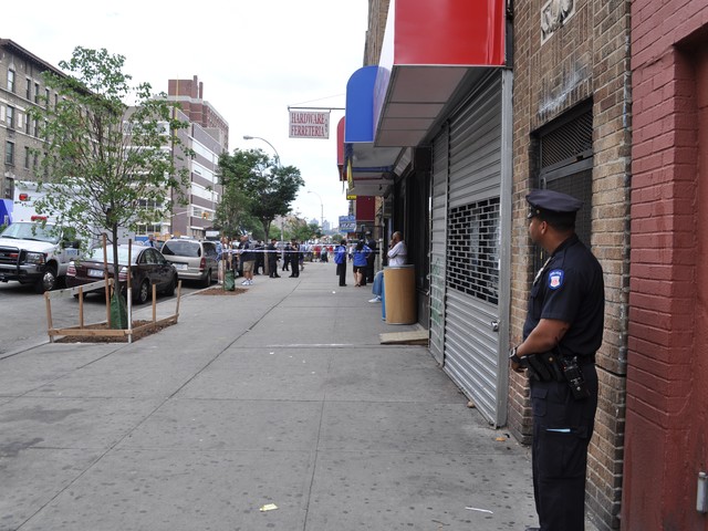 Police cordoned off the area throughout Tuesday morning.