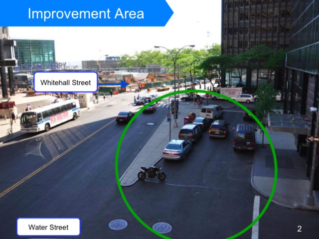 The city plans to close the right-turn fork at the end of Water Street and convert it into a pedestrian plaza.