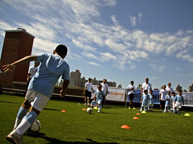 Spanish Harlem School Gets Rooftop Soccer Field