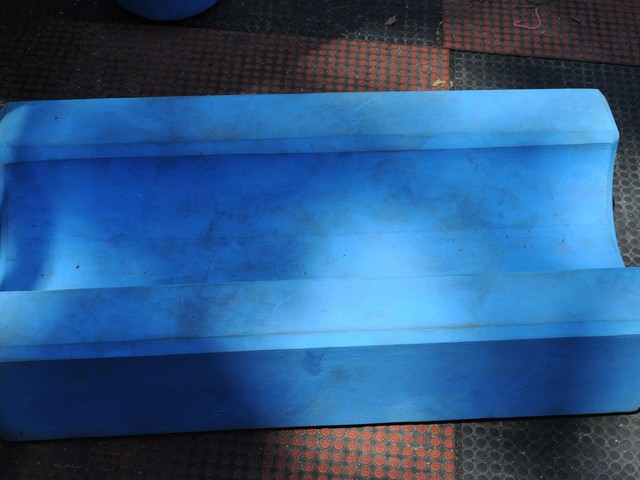 Close up of dirt smeared block.