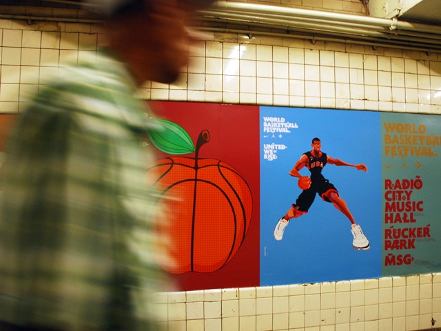The three day festival has been advertised all over Manhattan.
