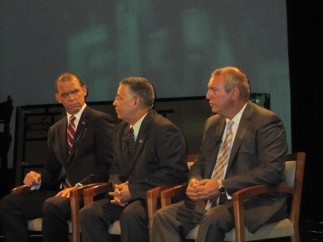 Candidates (l to r) Vincent Morgan, Ruben Vargas and Adam Clayton Powell IV.