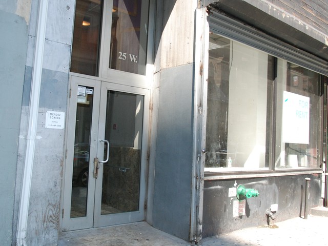 The gym's 26th Street location is hidden on the fifth floor of this nondescript building,