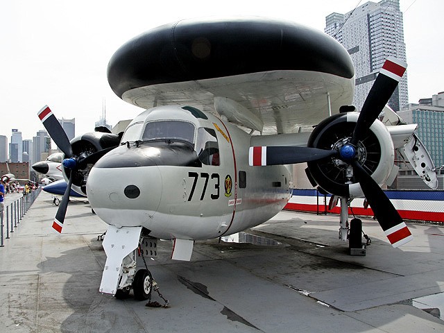The museum's collection includes a Grumman E-1B Tracer, used to provide early-warning surveillance from the late-1950s through the mid-1970s.