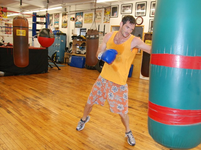 Mitch McMahon, 35, comes from Brooklyn to train here.