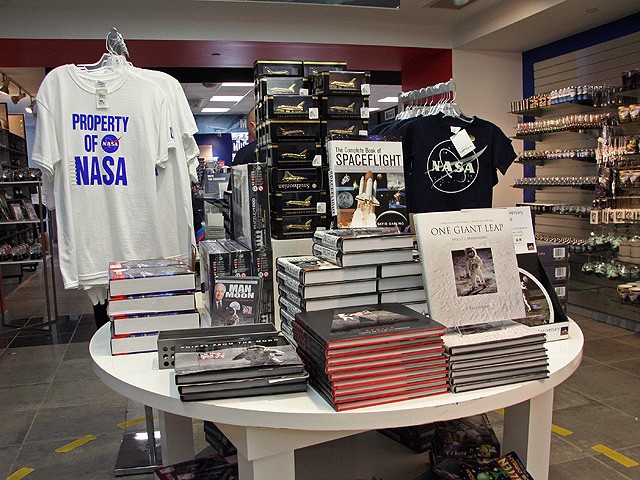 The museum was already selling shuttle-themed items in their gift shop as of Monday.