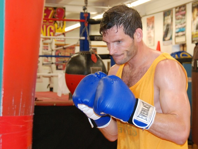 Mitch McMahon, 35, who has been boxing for almost a decade, trains at Mendez.