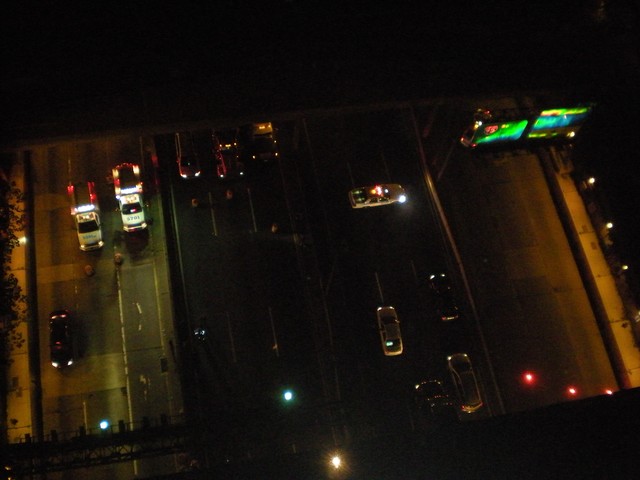 The Cross Bronx Expressway and George Washington Bridge were closed for at least 30 minutes after the raid late Wednesday evening.