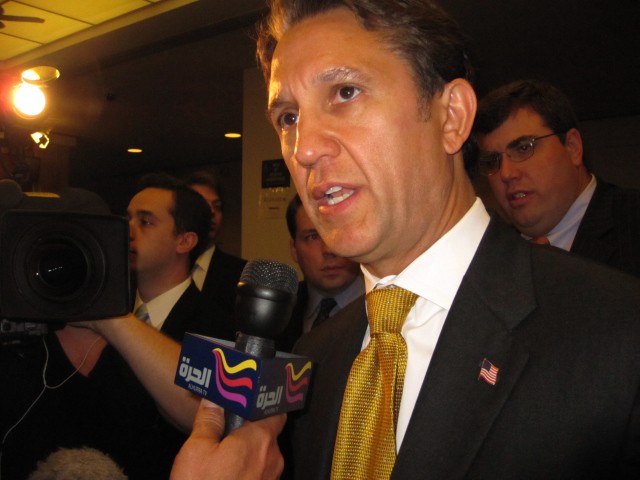 Republican gubernatorial candidate Rick Lazio vowed to continue fighting the mosque.