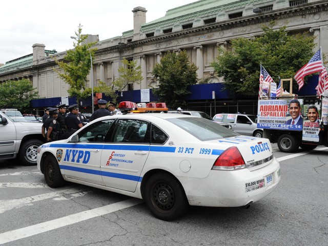 Police helped direct traffic during the approximately three-block-long caravan.