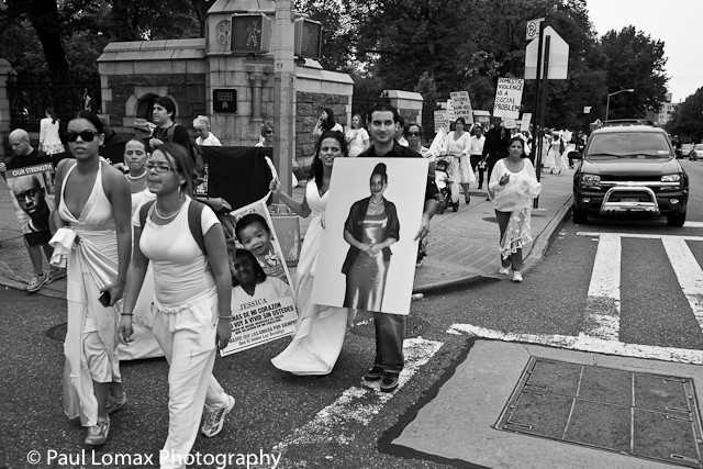 Marchers walked from Washington Heights to East Harlem on Sunday.