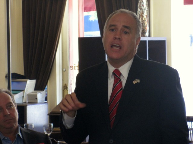 State Comptroller Thomas D. Napoli described a loan program for small businesses Tuesday.