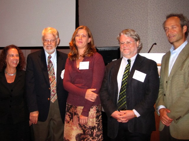 From left, Meri Lobel of the Tribute WTC Visitor Center; maritime historian Norman Brouwer; head conservator Nicole Doub; moderator Brian Ferguson; and senior archaeologist Michael Pappalardo.