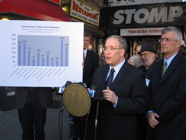 Stringer and Assemblyman Brian Kavanagh call for more enforcement and education.