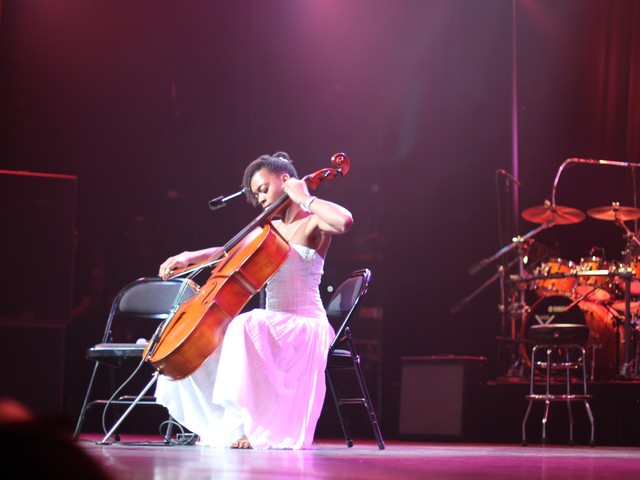 Ayanna Witter-Johnson plays her cello.