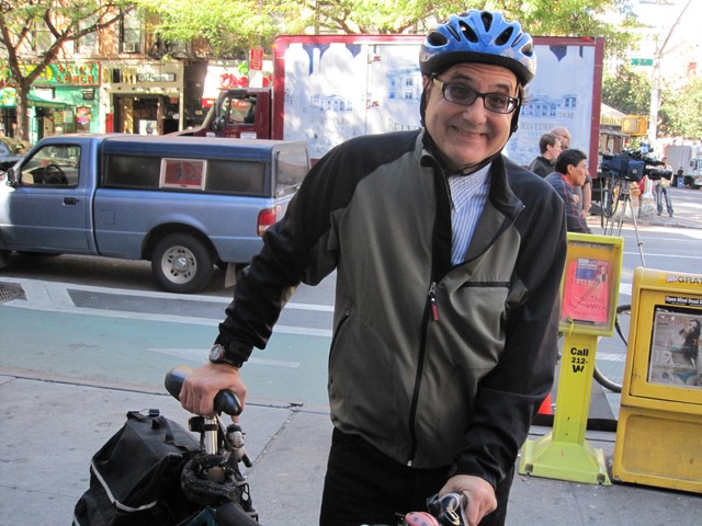 Cyclist Josh Gosciak said that cyclists, motorists and pedestrians need time to adjust to the new lanes.