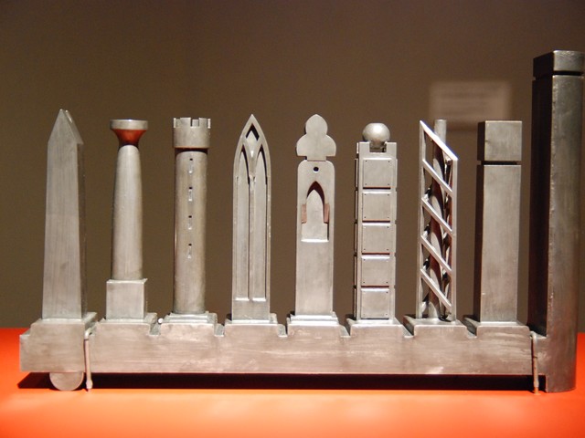 Hanukkah Lamp, Richard Meier, New York, United States, 1985, tin-coated 