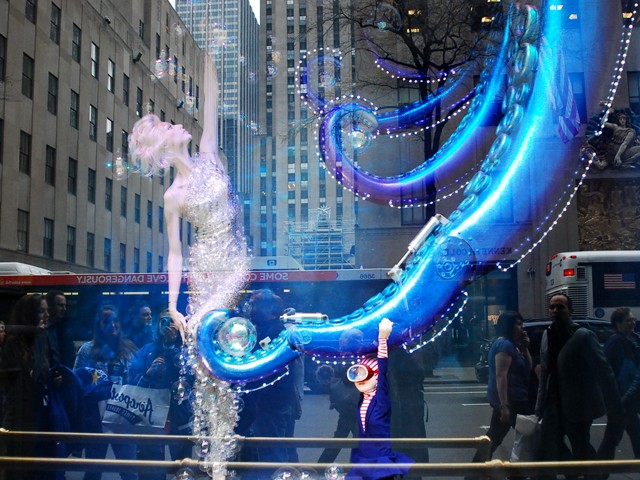 The magical, mechanical windows at Saks Fifth Avenue.
