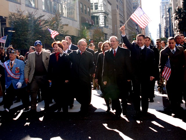 Thousands of service men and women marched down Fifth Avenue for the the 91st annual New York City Veteran's Day Parade Thursday.