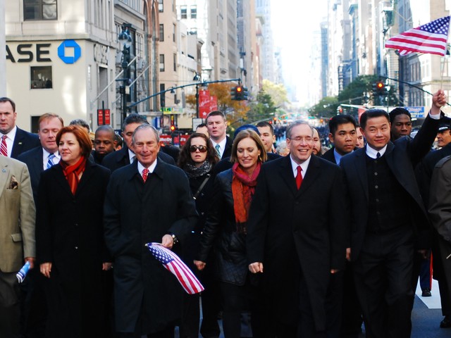 Thousands of service men and women marched down Fifth Avenue for the the 91st annual New York City Veteran's Day Parade Thursday.