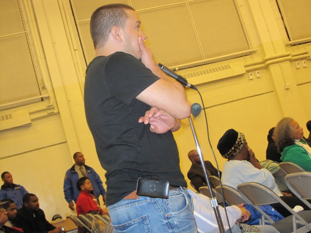 George Espinal, 23, asked Vance about how he planned to tackle youth crime.