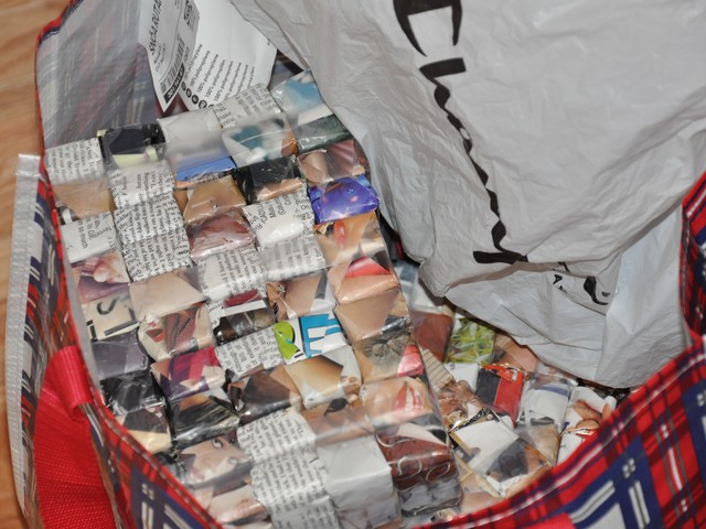 One of the stashes seized in Wednesday's bust.