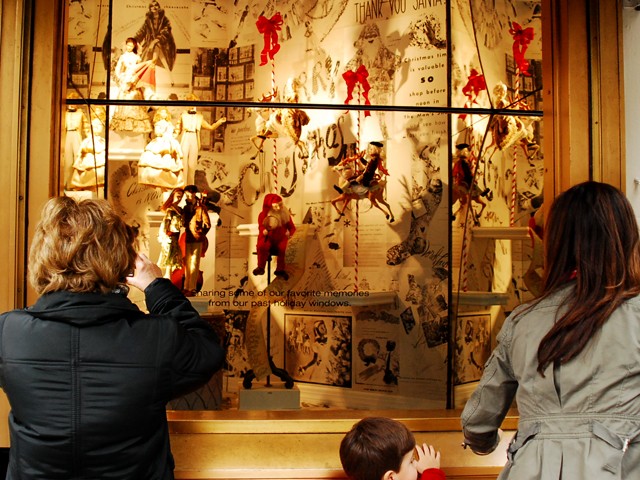 Christmas through the ages at Lord & Taylor.
