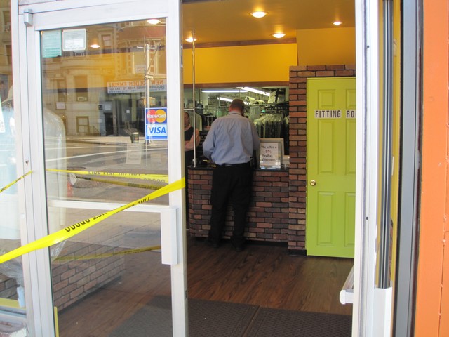 Department of Buildings inspector at the scene.