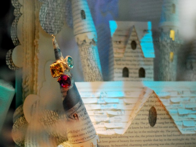 Fairy tales and pricey jewelery on display at Tiffany & Co.