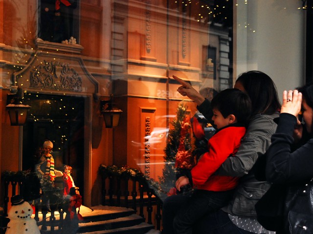 Christmas through the ages at Lord and Taylor.