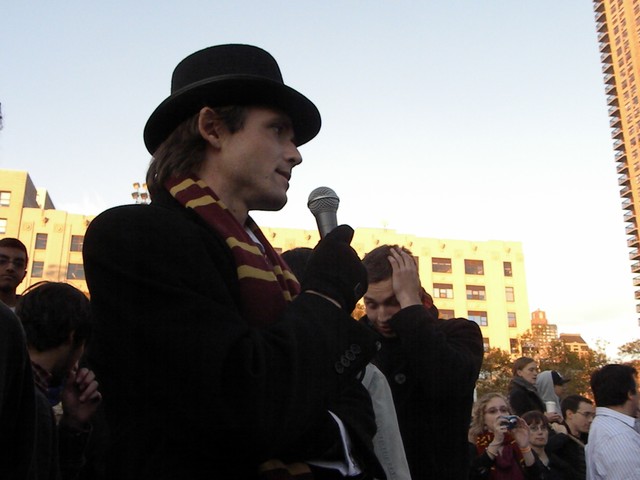IQA founder Alex Benepe addressed the crowd before the championship game.