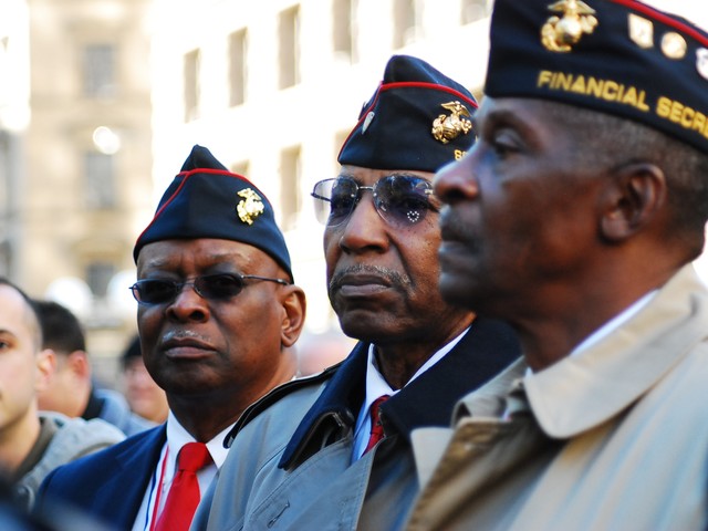 Thousands of service men and women marched down Fifth Avenue for the the 91st annual New York City Veteran's Day Parade Thursday.