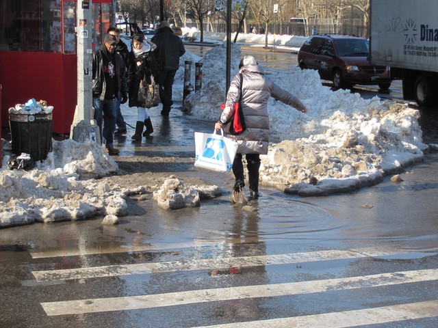 Staying the course on East Houston Street.