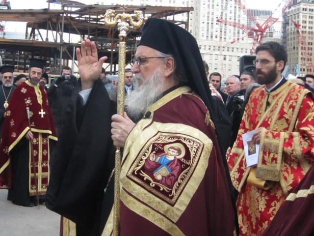 Archbishop Demetrios of America led Sunday's Vespers service in honor of the Feast of St. Nicholas, the church's namesake.