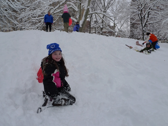 Second-grader Anna Rogoff called Thursday's snow day 