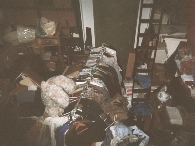 A photo taken in December of a National Arts Club apartment allegedly being used by Aldon and John James  for flea market finds.