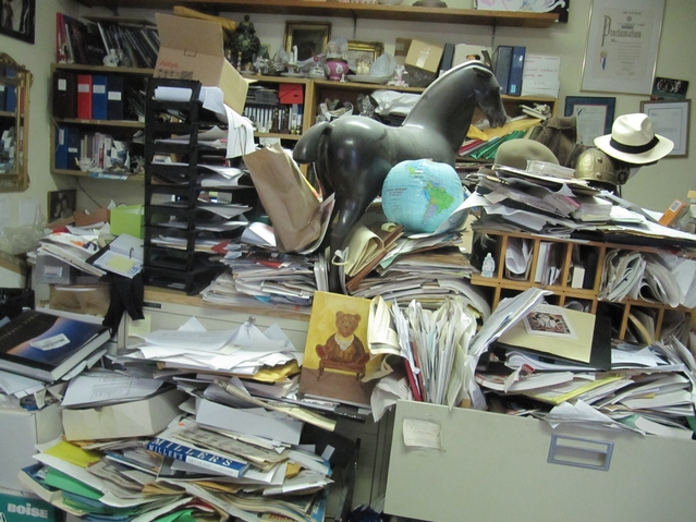 The office where Luis Garcia worked in 2009 when he was O. Aldon James' assistant at the National Arts Club. Garcia called in the FDNY about the potential hazards.
