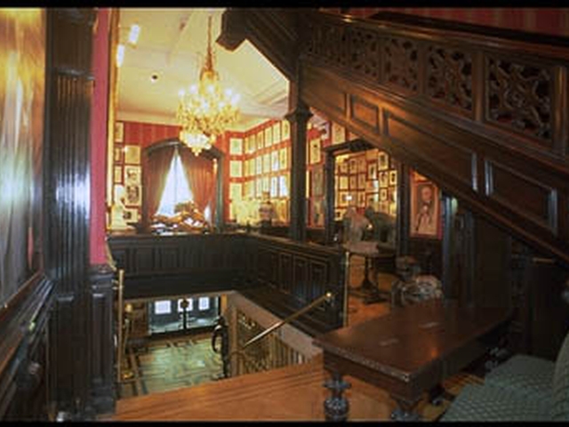 A view from the Grand Gallery at the National Arts Club